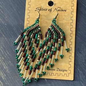 Native American Inspired Seed Bead Earrings